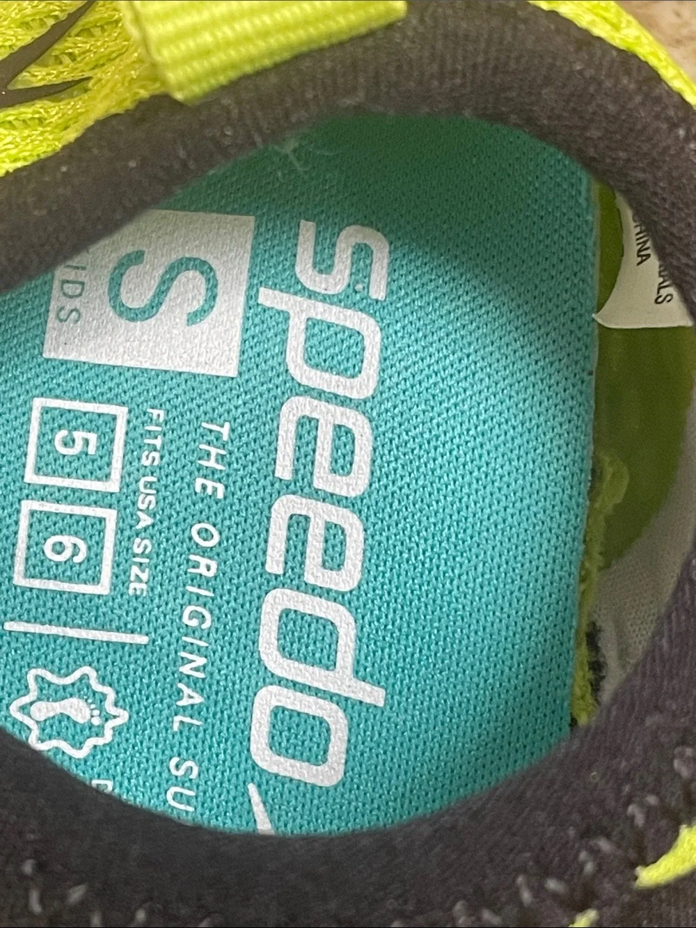 Speedo Swim & Play Booties. Baby Boy’s Size Small(5-6). Dinosaur Design  NEW!!